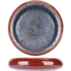 PROOF Assiette rond brun porcelaine Ø 17 cm Elements Maroon Discount
