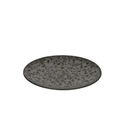 ESSENTIALS COLLECTION Assiette rond gris foncé Grès Ø 21 cm Oxstal (48 pièces) Best