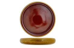 Assiette rond jaune porcelaine Ø 28 cm Elements Mustard - PROOF Online