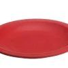 SAINT ROMAIN Assiette rond rouge fibre végétale Ø 13,4 cm Lilitouch Outlet