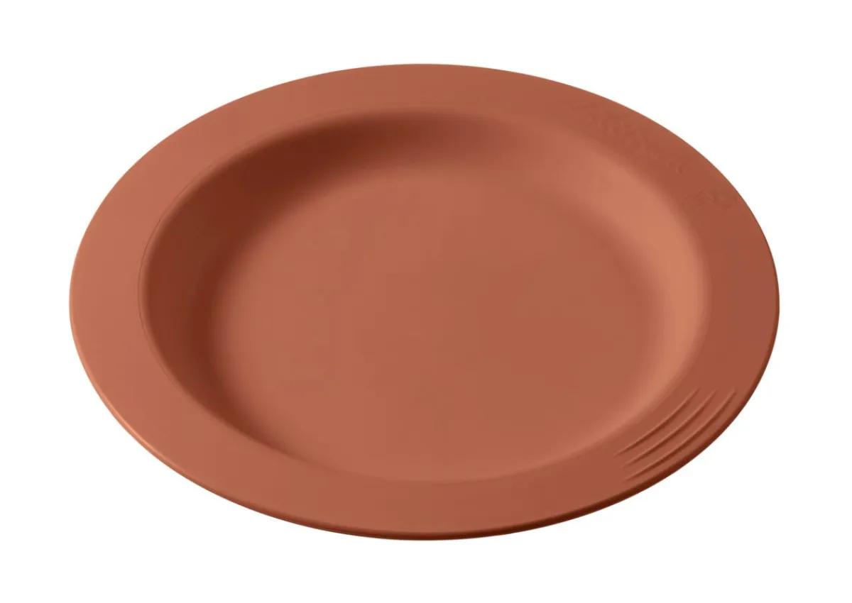 SAINT ROMAIN Assiette rond terracotta fibre végétale Ø 13,4 cm Liliroc Sale