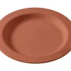 SAINT ROMAIN Assiette rond terracotta fibre végétale Ø 23 cm Liliroc Online