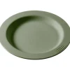 Assiette rond vert fibre végétale Ø 23 cm Liliroc - SAINT ROMAIN Best