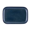 Assiette à steak rectangulaire bleu grès émaillé 29x19,5 cm Gres Couleur - PRO.MUNDI