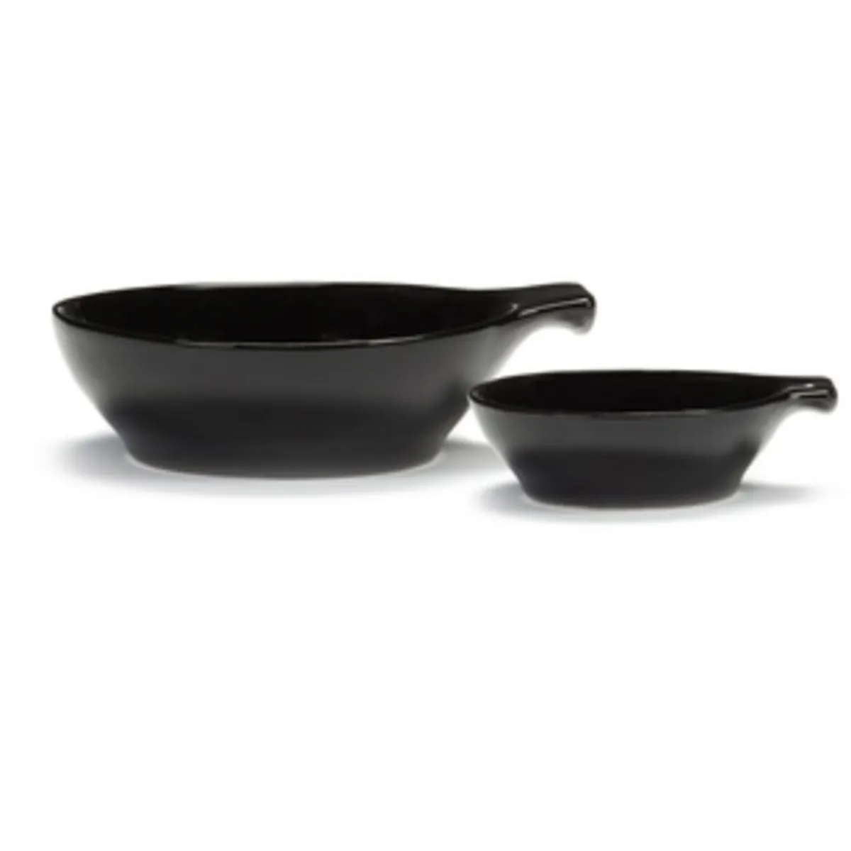 SERAX Assiette à tapas rond noir grès émaillé Ø 7,5 cm Feast By Ottolenghi Discount