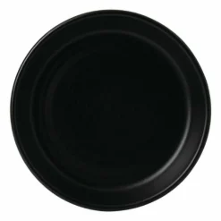 Assiette à tapas rond noir porcelaine Ø 11,8 cm Evo Jet - DUDSON Outlet
