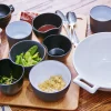 Assiette wok rond noir porcelaine culinaire Ø 16 cm Belle Cuisine - REVOL Hot