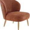 Assise de fauteuil terracotta 52x70x72 cm Clothilde - FLEXMOB Discount