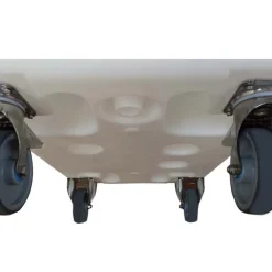GILAC Bac autoporteur plastique blanc 120x80x80,5 cm 310 L Sans couvercle Avec roues Online