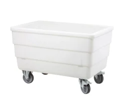 GILAC Bac autoporteur plastique blanc 120x80x80,5 cm 310 L Sans couvercle Avec roues Online