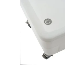 GILAC Bac autoporteur plastique blanc 120x80x80,5 cm 310 L Sans couvercle Avec roues Online
