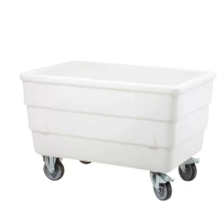 GILAC Bac autoporteur plastique blanc 120x80x80,5 cm 310 L Sans couvercle Avec roues Online