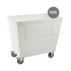 Bac autoporteur Sans couvercle blanc plastique 120x80x109,5 cm 500 L fond plein parois pleines - GILAC Online