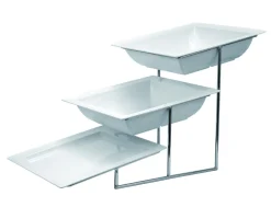 Bac carré blanc mélamine 37,5 cm Dover - DALEBROOK Clearance