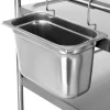 Bac à couverts inox 32,5x17,6x20 cm - TOURNUS Hot