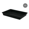 GILAC Bac de transfert Sans couvercle noir plastique 54x38,5x8 cm 10 L fond plein parois pleines New
