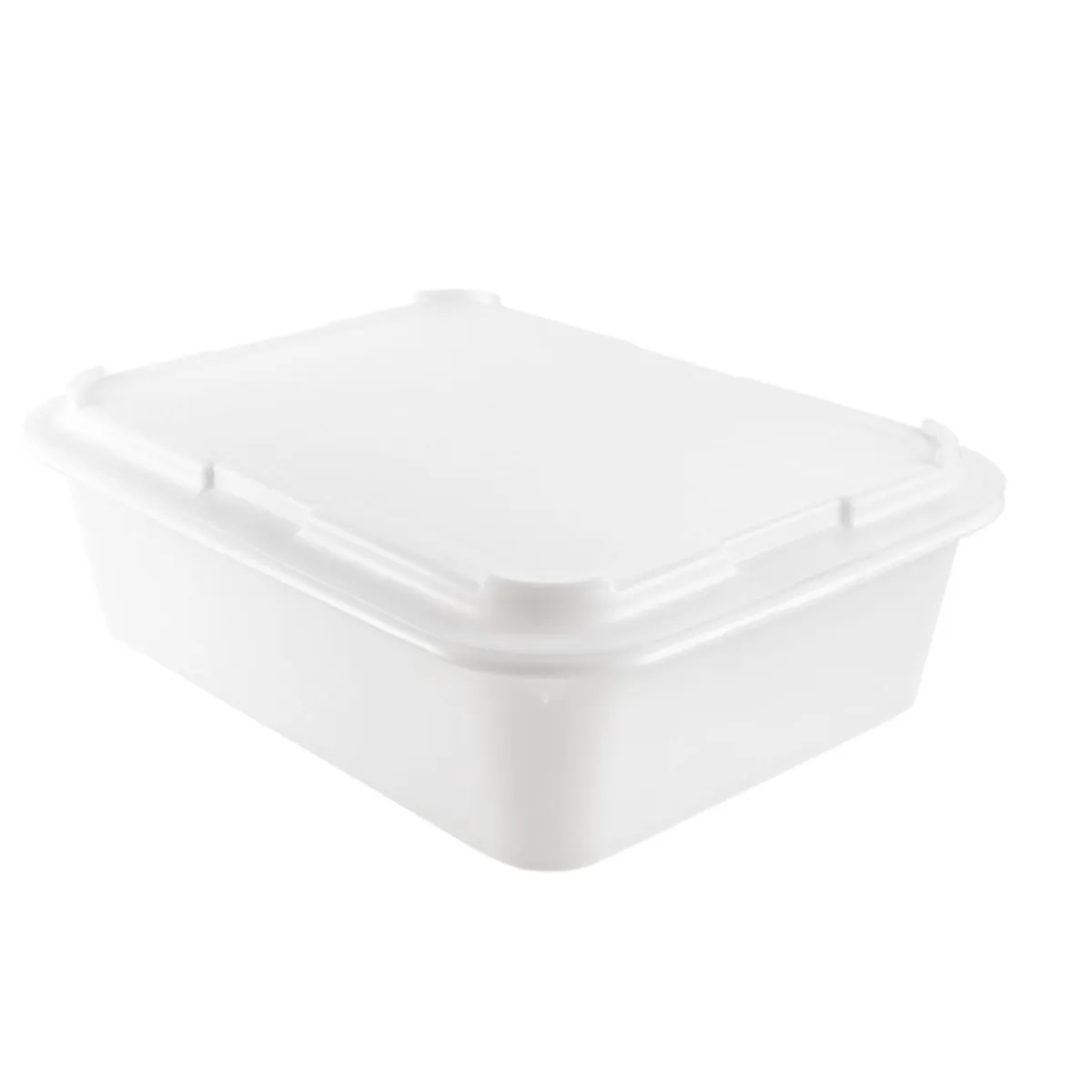 GILAC Bac à diviseuse Sans couvercle blanc plastique 53x41x14 cm 20 L fond plein parois pleines