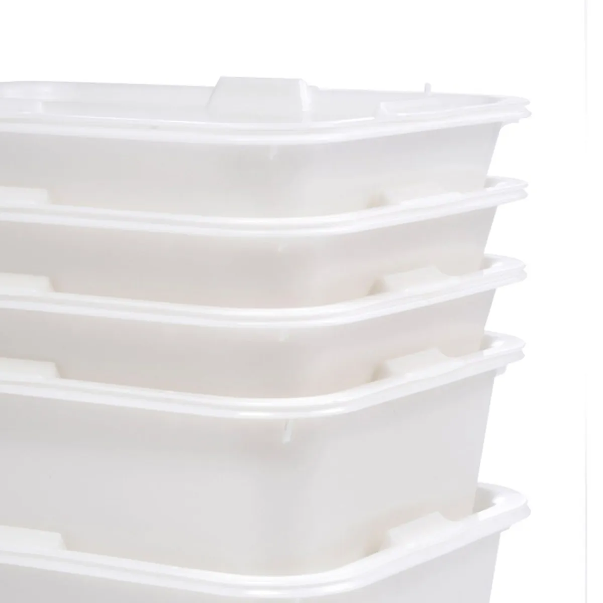 GILAC Bac à diviseuse Sans couvercle blanc plastique 53x41x14 cm 20 L fond plein parois pleines