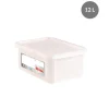 GILAC Bac gerbable Avec couvercle blanc plastique 40x30x18 cm 12 L fond plein parois pleines New