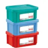 Bac gerbable Avec couvercle vert plastique 40x30x18 cm 12 L fond plein parois pleines - GILAC Outlet