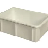 Bac gerbable Sans couvercle blanc plastique 60x40x21,7 cm 35 L fond plein parois pleines - GILAC Discount