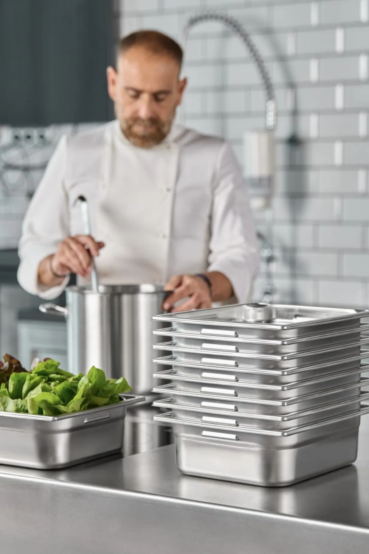 Bac GN 1/3 inox 18/10 P15 cm 5,6 L - PUJADAS Sale