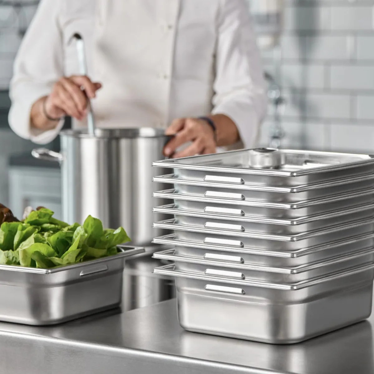 Bac GN 1/3 inox 18/10 P15 cm 5,6 L - PUJADAS Sale