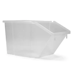 GILAC Bac à ingrédients sur roues plastique transparent 56,5x31,5x69 cm Avec couvercle (2 pièces)