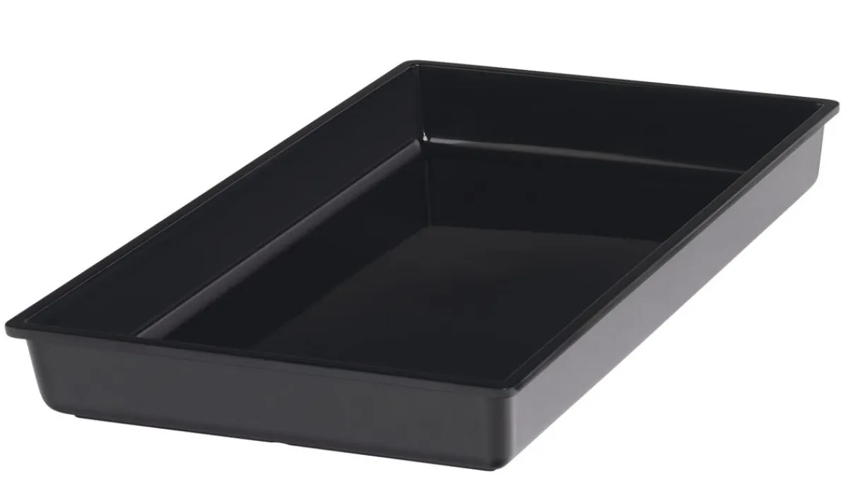 Bac noir mélamine 53 cm Vestah - PLATEX Hot