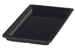 Bac noir mélamine 32,5 cm Vestah - PLATEX