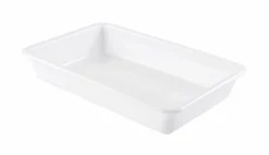 GILAC Bac plat Avec couvercle blanc plastique 48,5x33,5x7,5 cm 8 L fond plein parois pleines Outlet