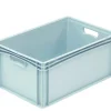 Bac plein Sans couvercle gris plastique 60x40x27 cm 54,4 L fond plein parois pleines - Aucune Discount