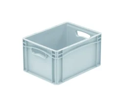 Bac plein Sans couvercle gris plastique 40x30x22 cm 20,8 L fond plein parois pleines - Aucune New