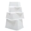 GILAC Bac profond Sans couvercle blanc plastique 55x44,5x30,5 cm 45 L fond plein parois pleines Outlet