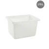 GILAC Bac profond Sans couvercle blanc plastique 83x62,5x51,5 cm 170 L fond plein parois pleines Clearance