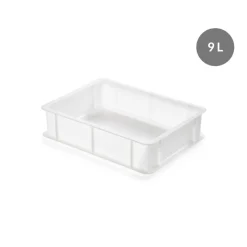 GILAC Bac à pâtons Sans couvercle blanc plastique 30x40x10 cm 9 L fond plein parois pleines Discount