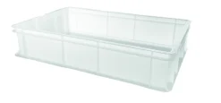 Bac à pâtons Sans couvercle plastique 60x40x13 cm 23 L fond plein parois pleines - GILAC Discount