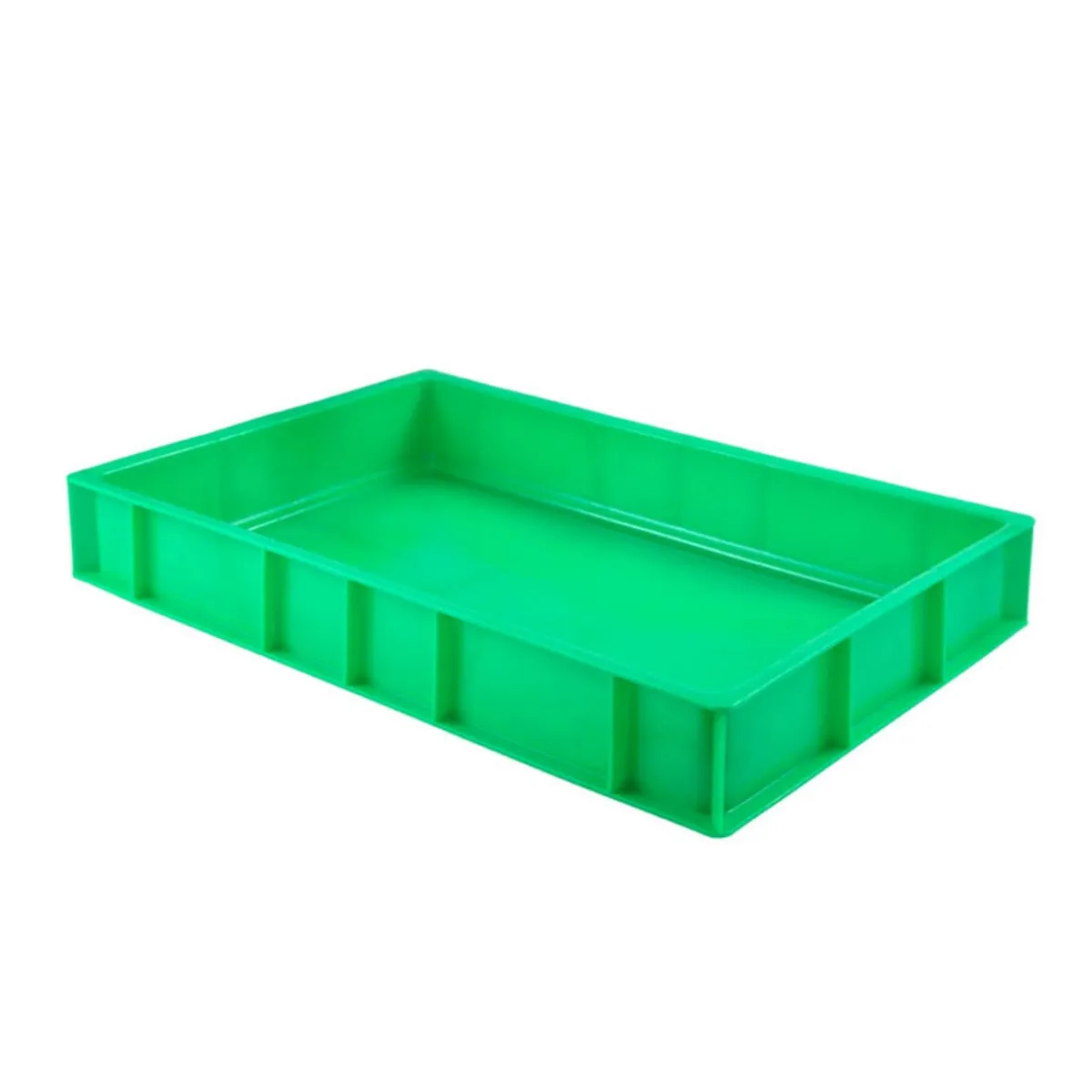 GILAC Bac à pâtons Sans couvercle vert plastique 60x40x9 cm 15 L fond plein parois pleines New