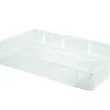 GILAC Bac à pâtons transparent plastique 60x40x9 cm 15 L fond plein parois pleines Sale