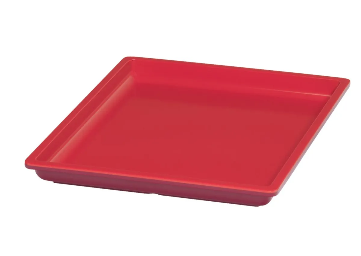 Bac rectangulaire rouge mélamine 32,5 cm Vestah - PLATEX Online