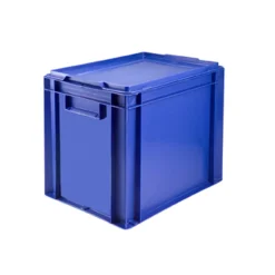 Aucune Bac spécial assiettes Avec couvercle bleu plastique 40x30x33,7 cm 27 L fond plein parois pleines