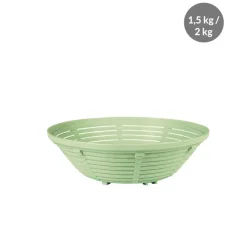 GILAC Banneton Sans couvercle vert plastique Ø 23 cm 9 cm fond ajouré parois ajourées Clearance