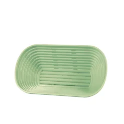 Banneton Sans couvercle vert plastique 23x14x9 cm 0,5 L fond ajouré parois ajourées - GILAC