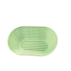 Banneton Sans couvercle vert plastique 9 cm 0,5 L fond ajouré parois ajourées - GILAC Hot