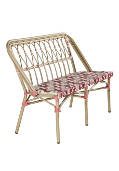 FLEXMOB Banquette d'extérieur 84,5x118x57,5 cm Magenta Hot