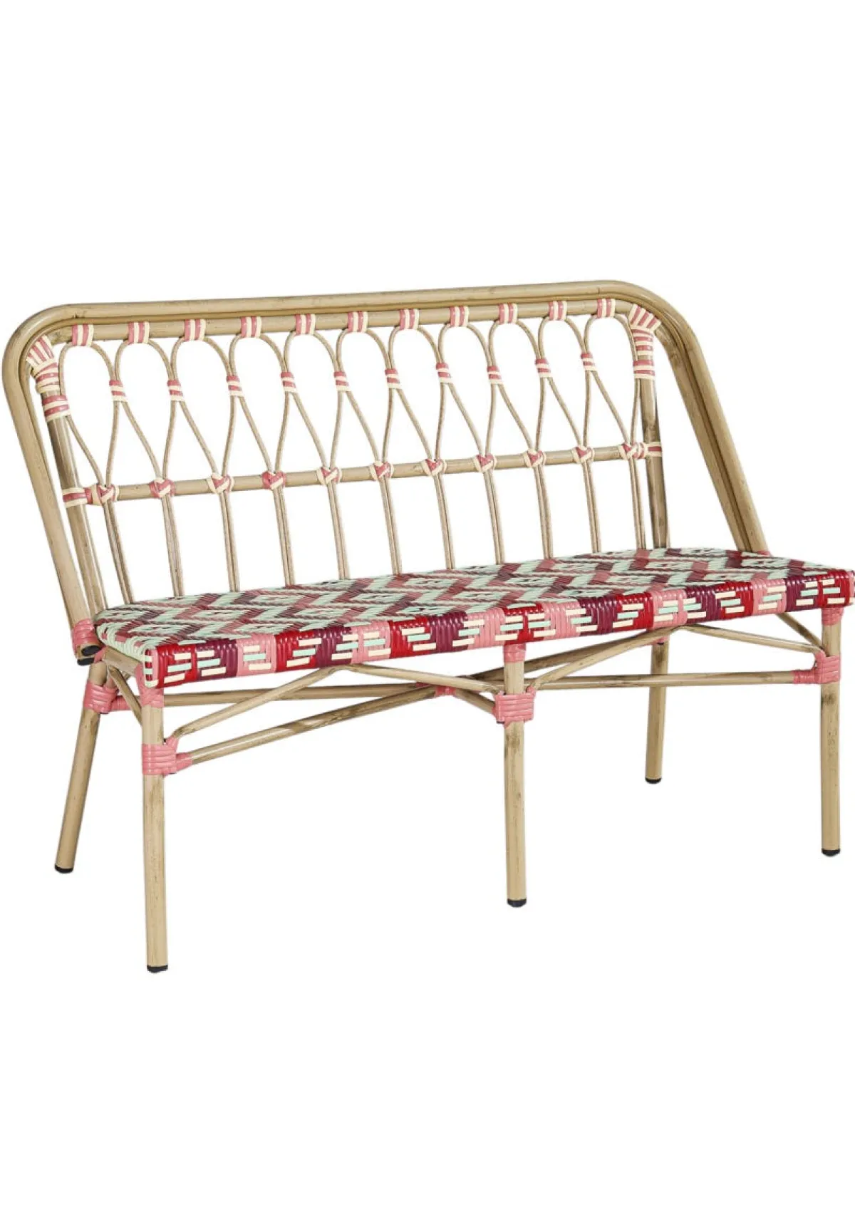 FLEXMOB Banquette d'extérieur 84,5x118x57,5 cm Magenta Hot
