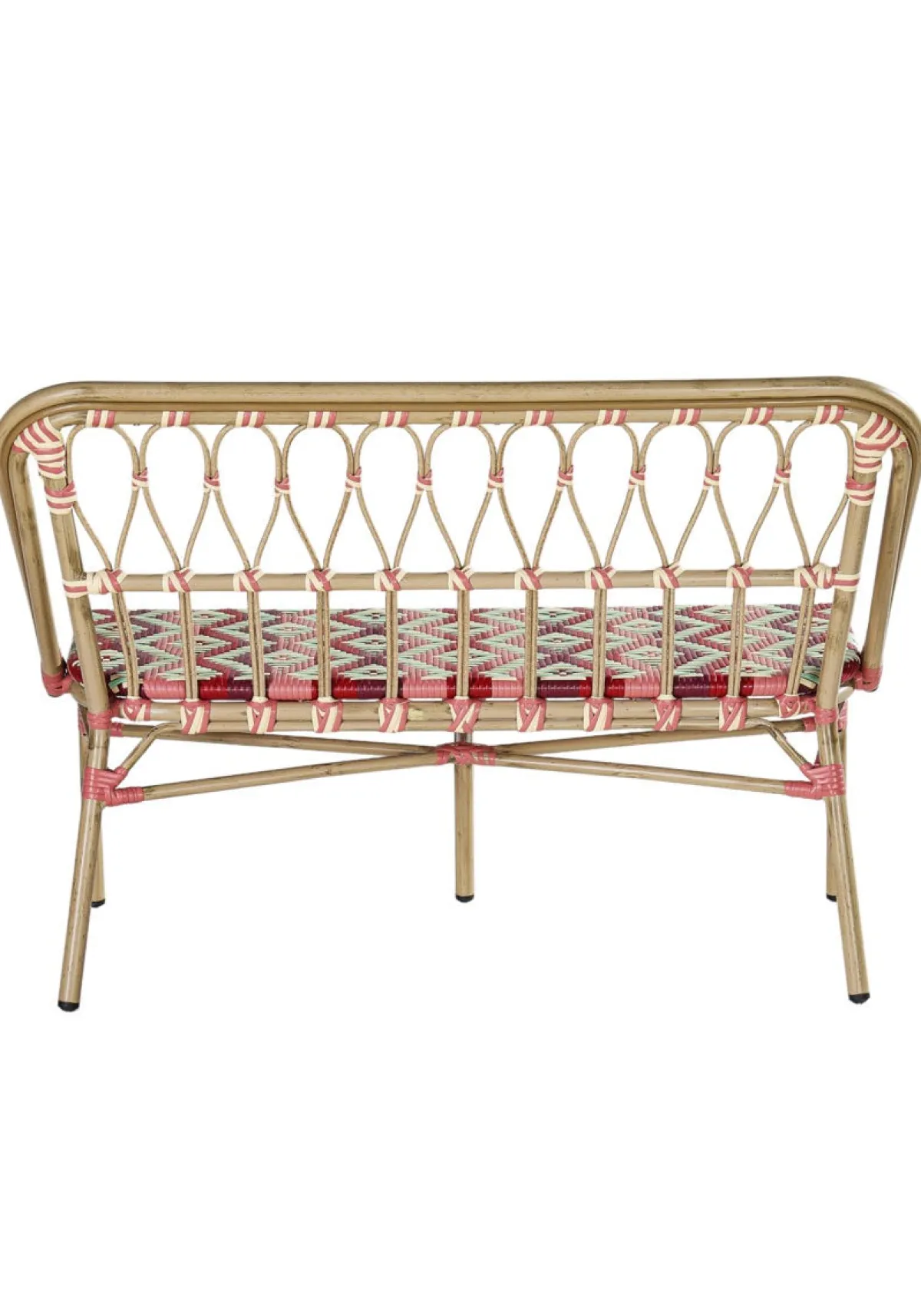 FLEXMOB Banquette d'extérieur 84,5x118x57,5 cm Magenta Hot