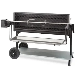 Barbecue + chariot acier 147 cm x 100 cm Exception Mechoui - LE MARQUIER Clearance