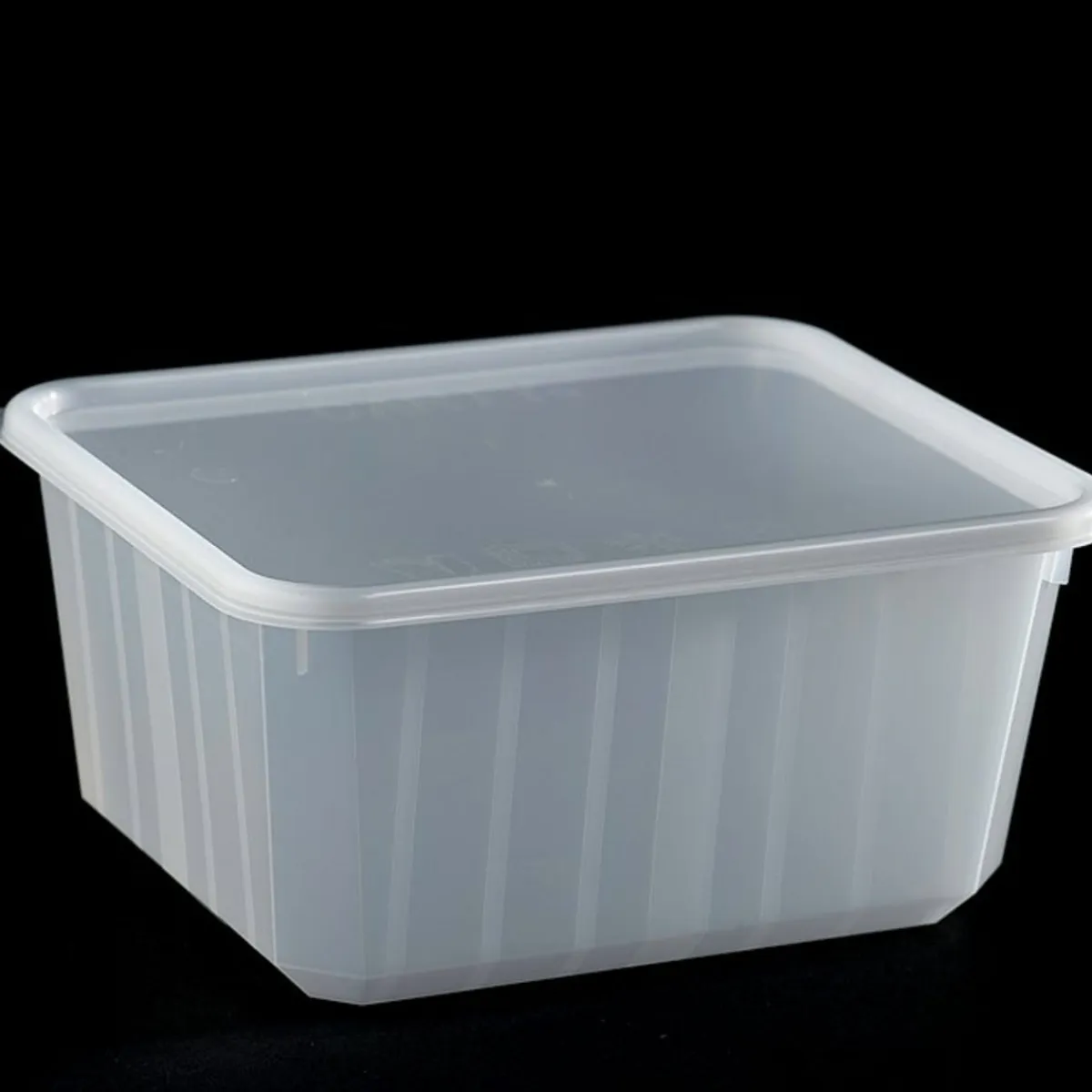 Barquette avec couvercle rectangulaire blanc 17x13,2x8,4 cm 135 cl (100 pièces) - CARTY Clearance