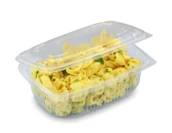 Barquette avec couvercle rectangulaire transparent 14,2x12,3x4,8 cm 75 cl Ondipack (50 pièces) - ALPHAFORM Clearance